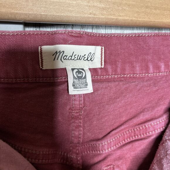 Madewell Jeans Size 27 The Perfect Vintage Wide Leg High Rise Red Color - Picture 4 of 9